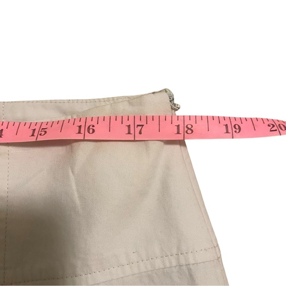 Zara Cream Pleated Mini Skirt XL - Picture 2 of 7